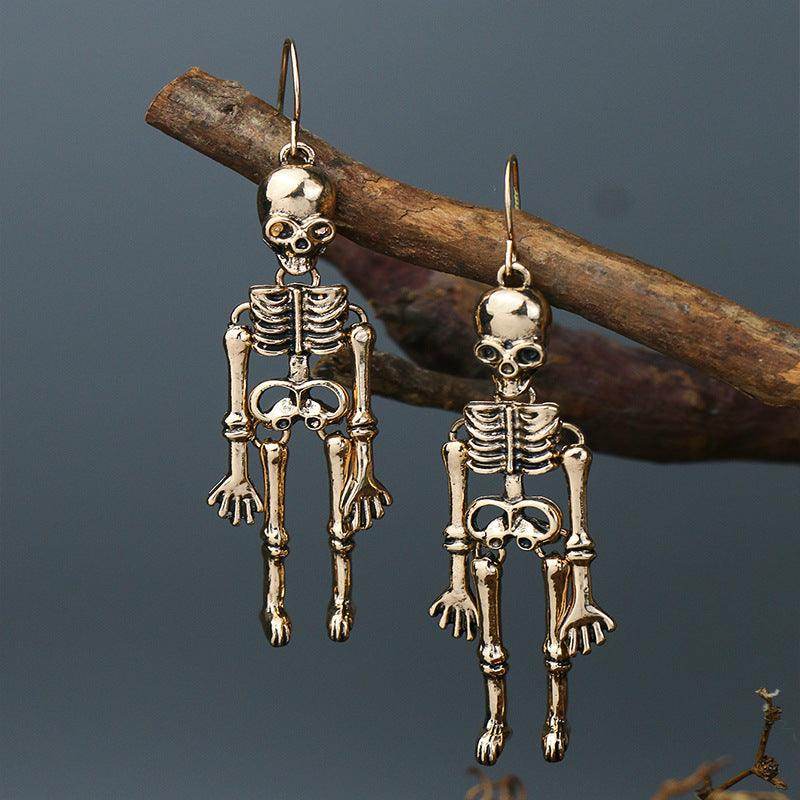 Skeleton Alloy Earrings for Stylish and Unique Looks