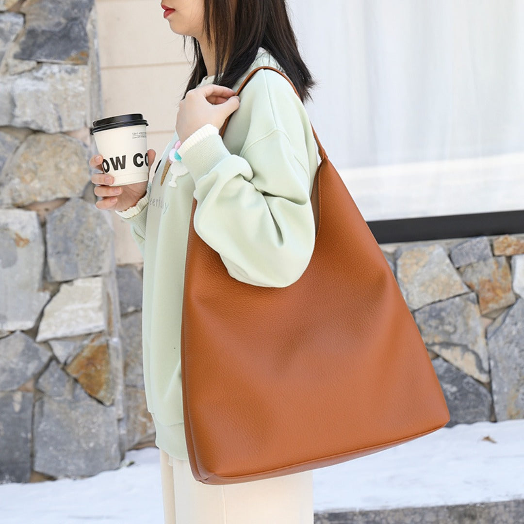 Casual retro hobo bag, fashion handbag, pu large capacity shoulder women&