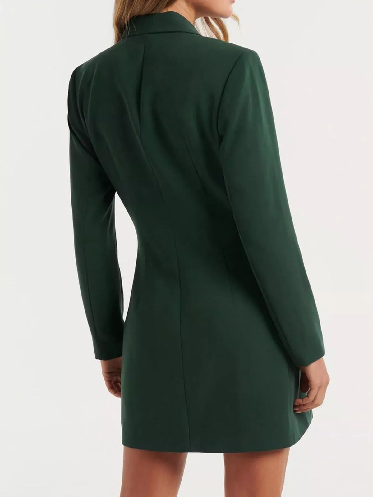 Double-Breasted Long Sleeve Blazer Dress