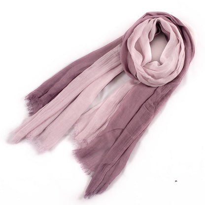 Large Soft Scarf Warm Cotton Tassel