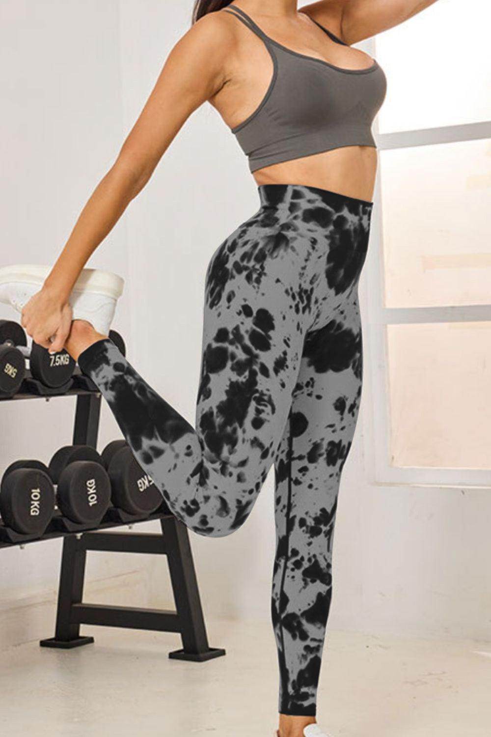 Tie-Dye High Waist Active Leggings for Comfortable Fitness
