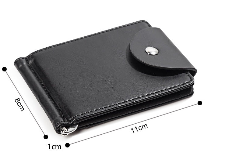 PU Leather Wallet Short Fashion Men&
