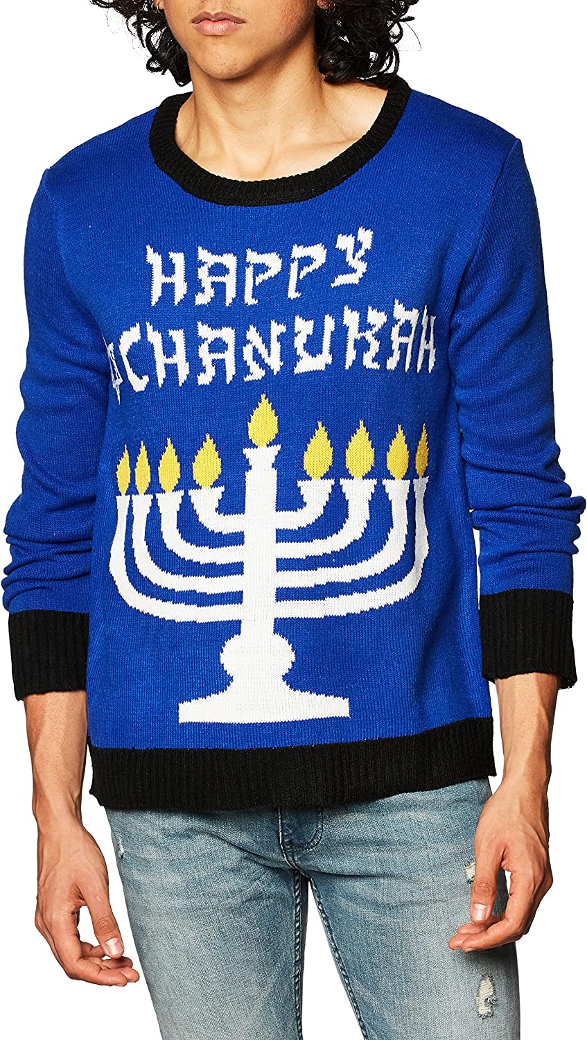 Chanukah Hanukkah Ugly Christmas Sweater Holiday Festive Medium