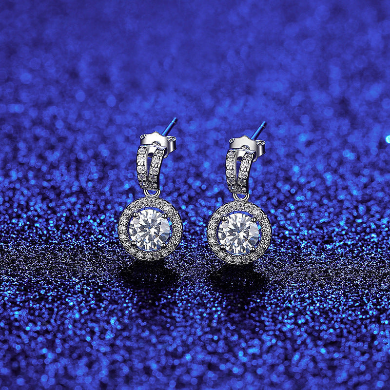 PAG &amp; MAG Moissanite S925 Silver Stud Earrings