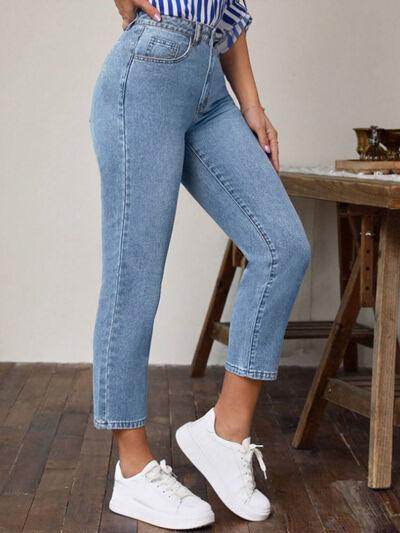 High Waist Jeans with Pockets for Women Stylish Fit