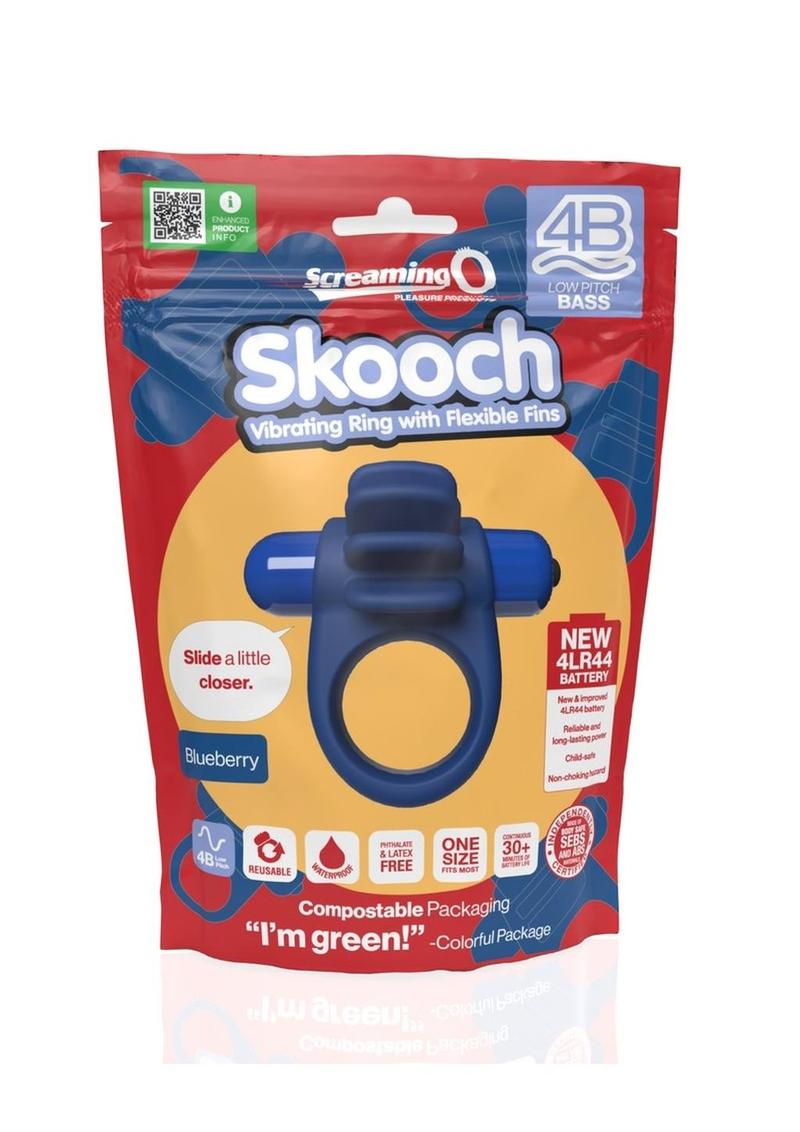 Screaming O 4b Skooch Vibrating Ring Grape Silicone Ring