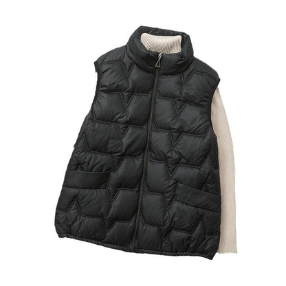 Large-size Down Cotton Vest For Fall And Winter