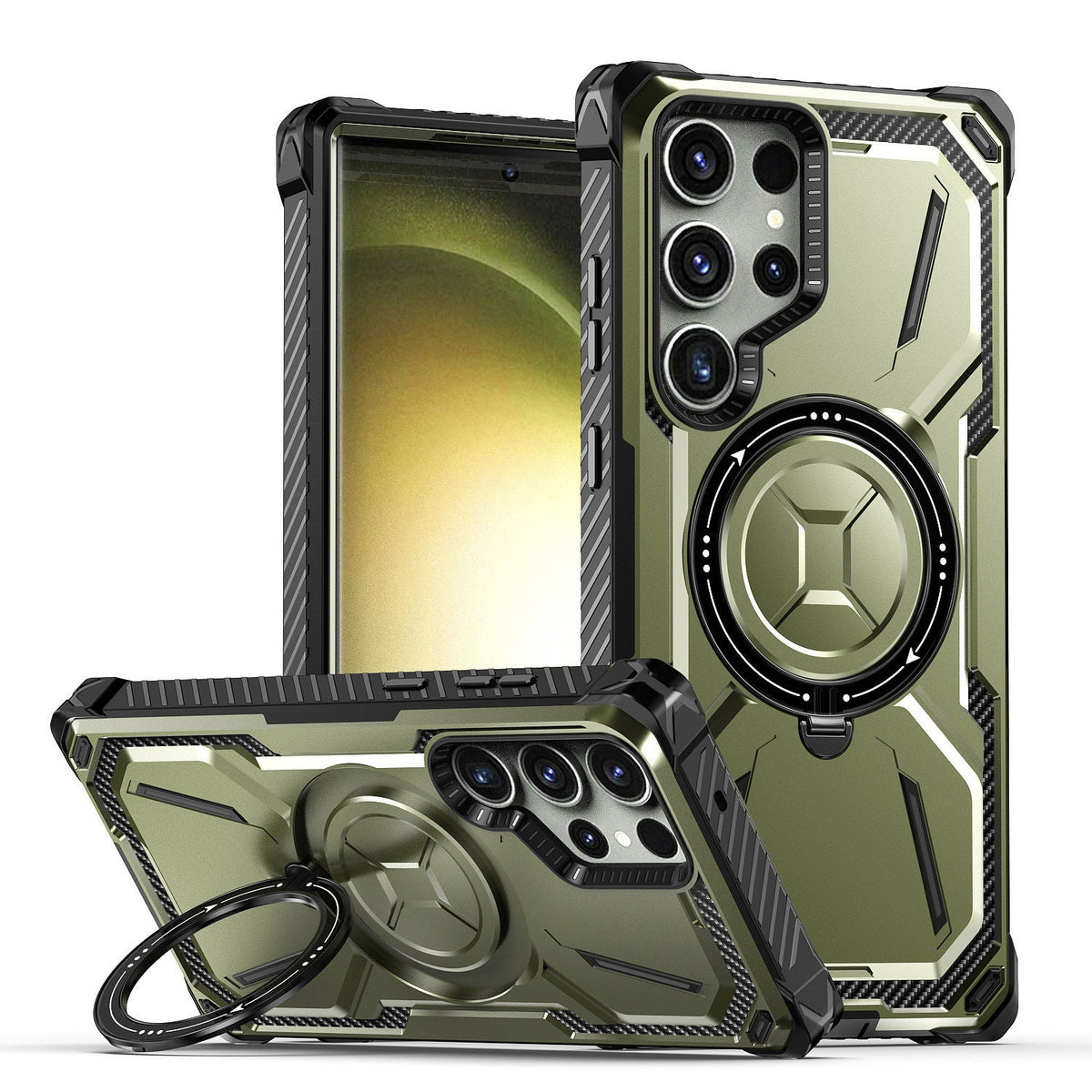 Phone Case Ring Magnetic Drop Resistant Protective Cover
