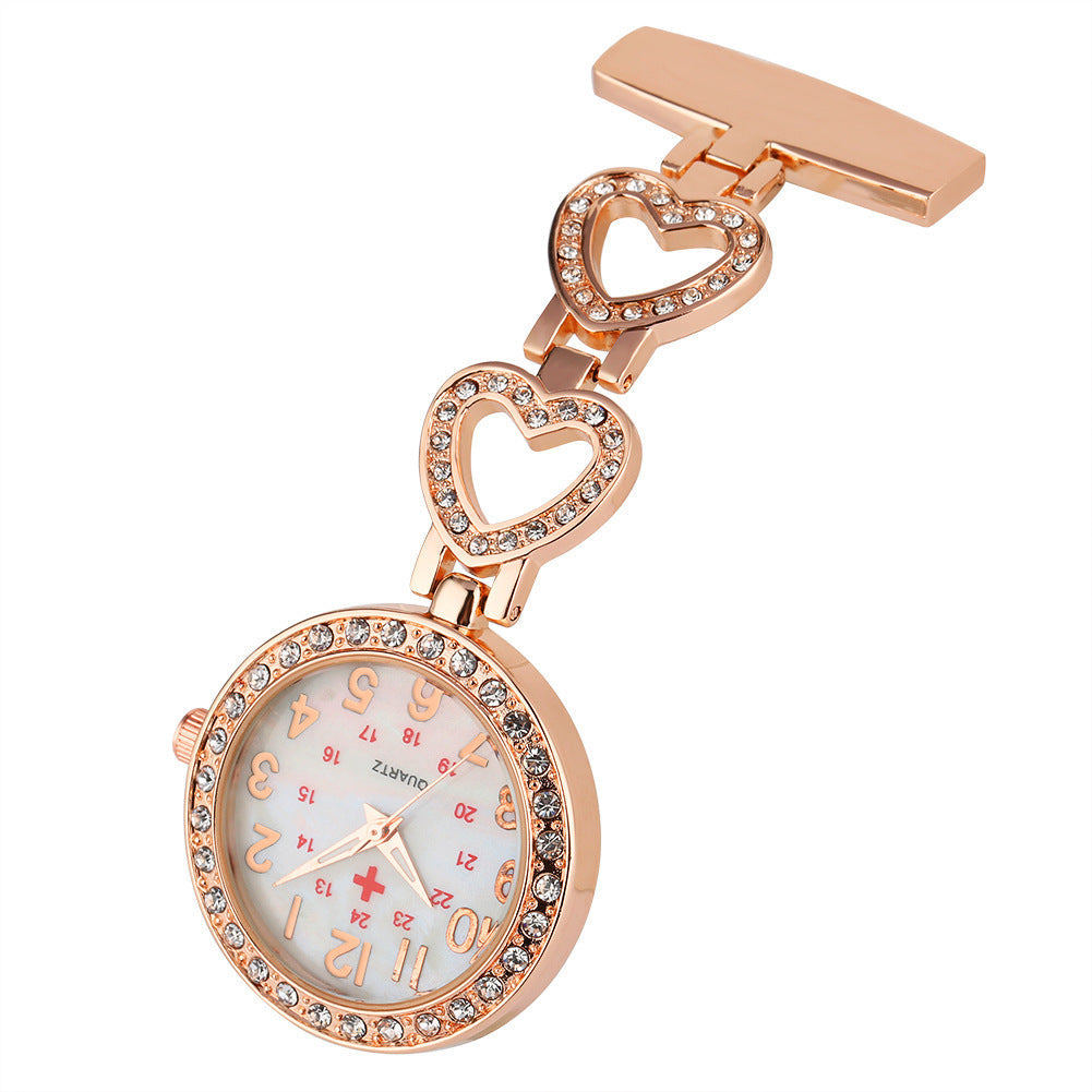 Diamond Nurse Pocket Watch