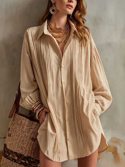 Simple Elegant Loose-fit Draping Versatile Top