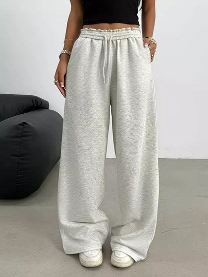 Wide Leg Drawstring Sweatpants