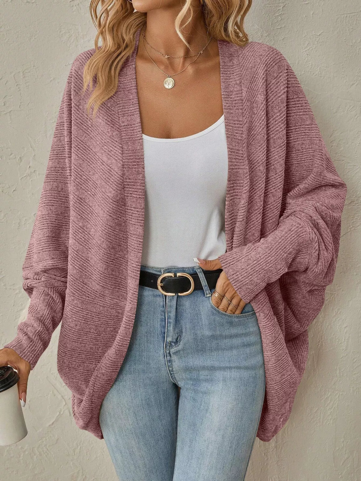 Open Front Cocoon Cardigan
