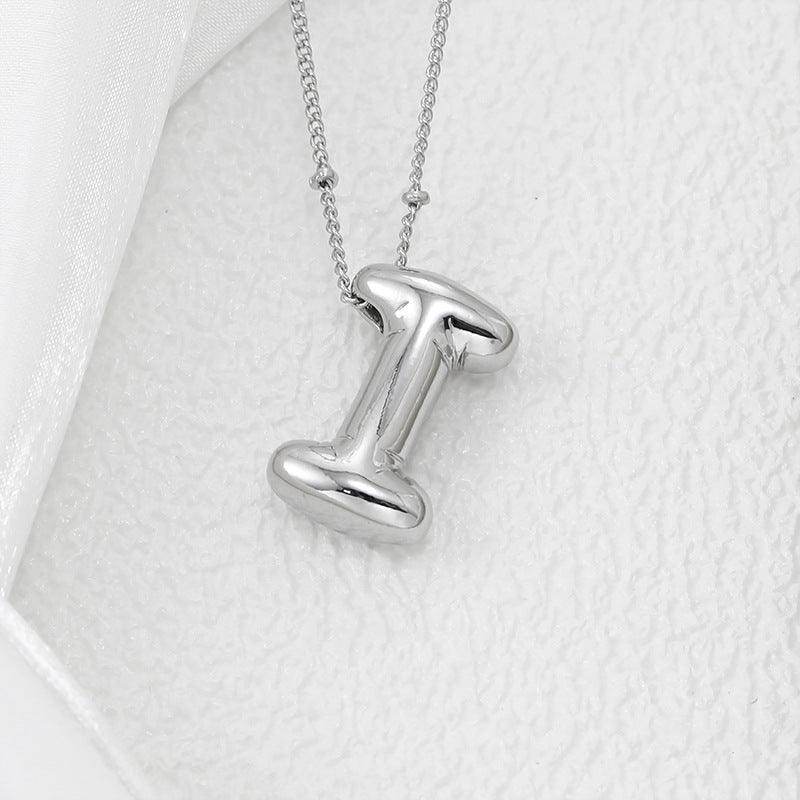 Copper Bubble Letter Pendant Necklace for Stylish Charm