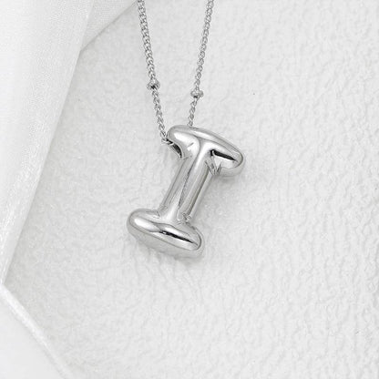 Copper Bubble Letter Pendant Necklace for Stylish Charm
