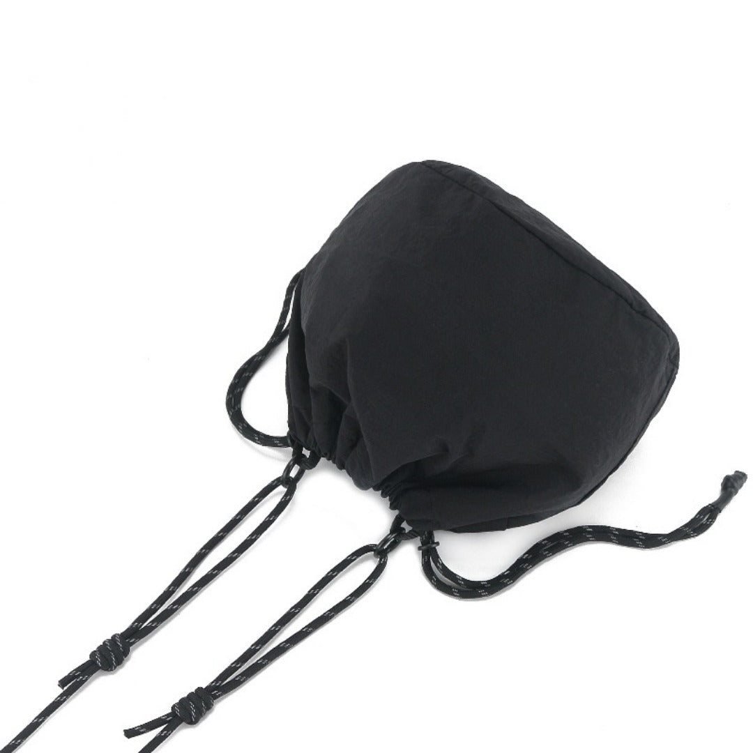 Bucket Bag stylish, Dual Drawstring Crossbody Bag Men&