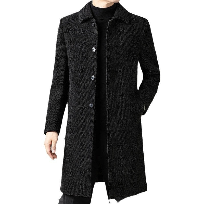 Temperament Lapel With Velvet Men&