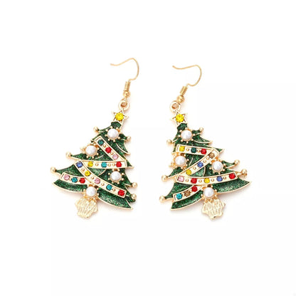 Christmas Tree Dangle Earrings