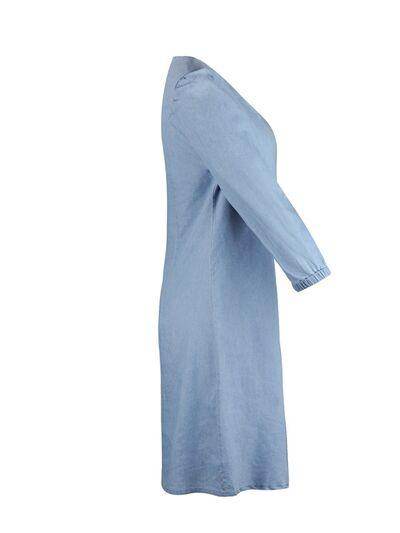 Full Size V-Neck Half Sleeve Dress for Everyday Wear