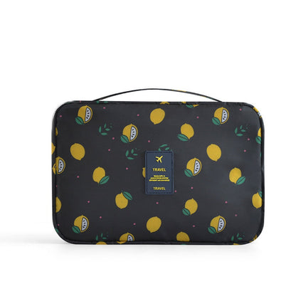 Toiletry Bag, Travel Wash Bag, Printed nylon Cosmetic Bag, Multifunctional Portable Large Capacity Storage Bag, Hangable Wash Bag