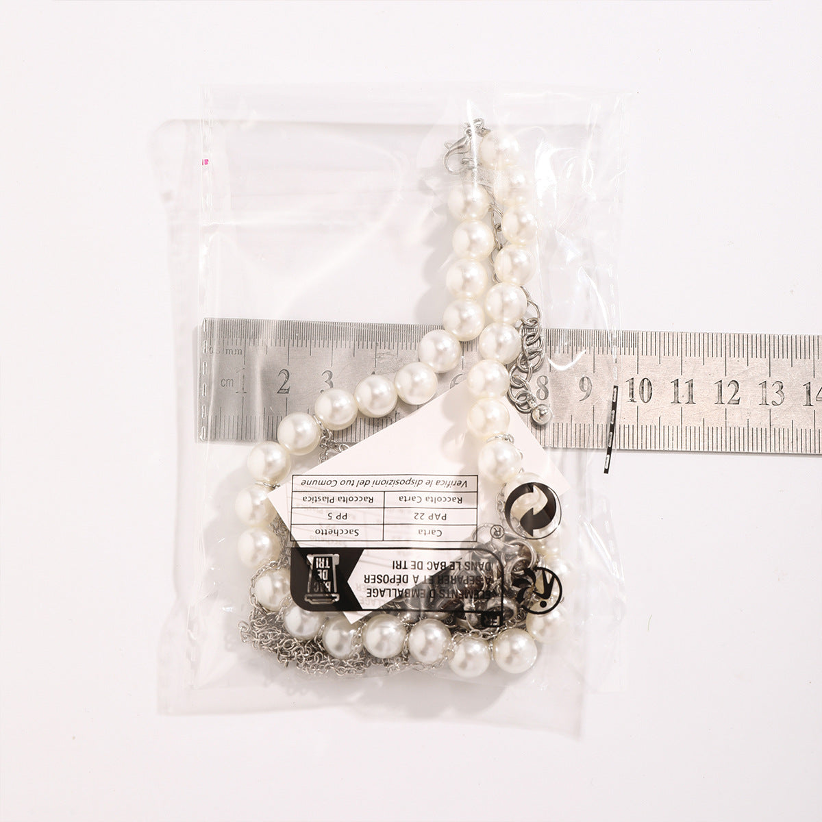 Pearl Tassel Fun Design Double-layer Retro Necklace Women&