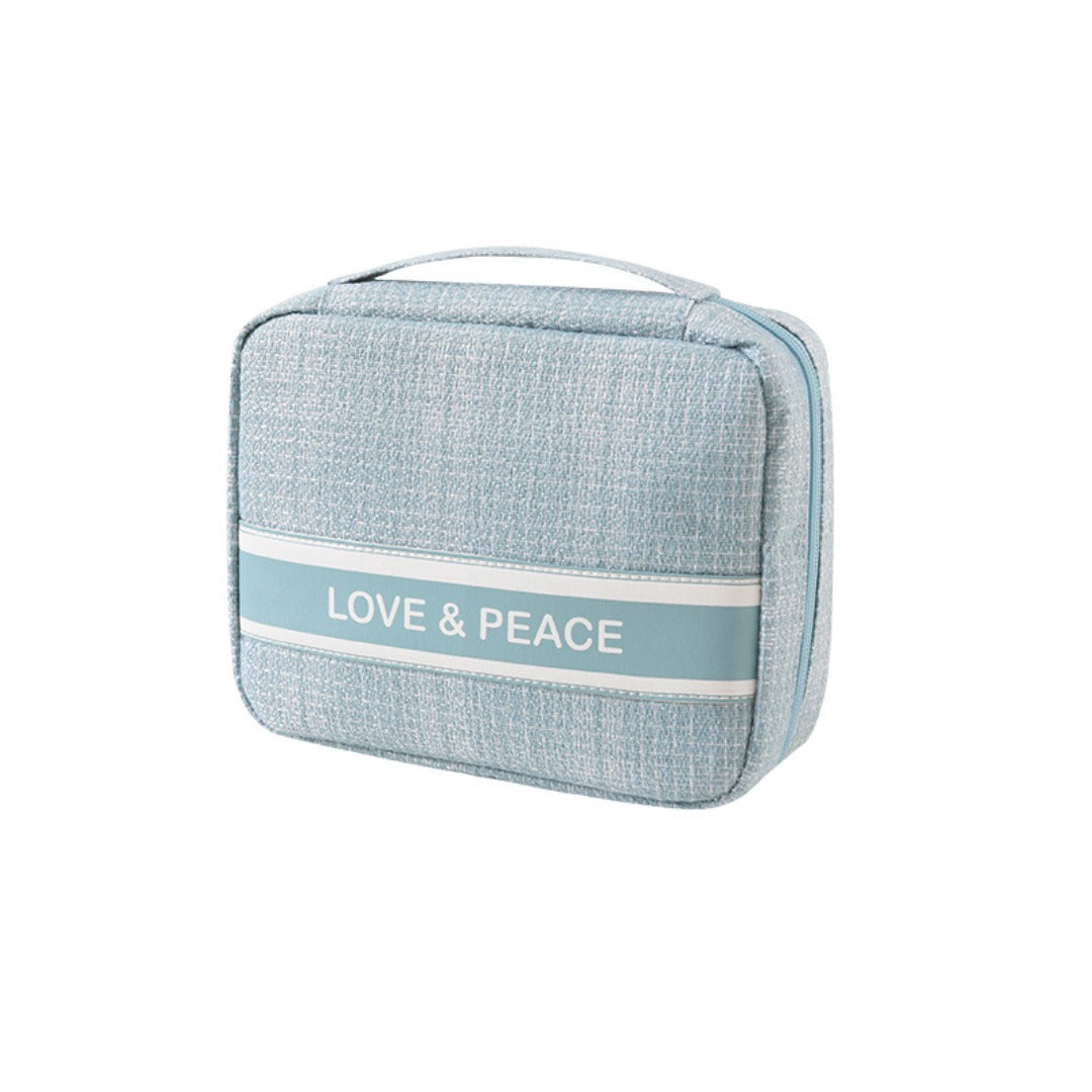 Makeup bags, smallSquare small travel storage bag, portable cosmetic bag,