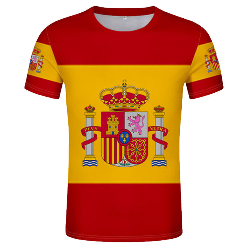 Digital Printing Couple Sports T-shirt American Football Short Sleeve