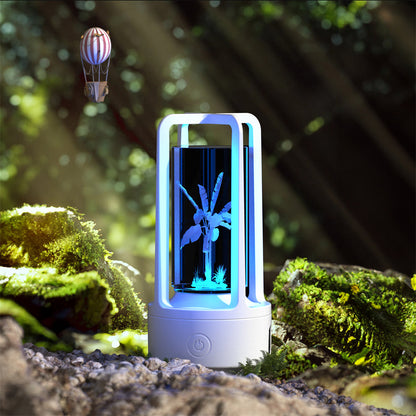 Creative 2 In 1 Audio Acrylic Crystal Lamp And Bluetooth Speaker Valentine&
