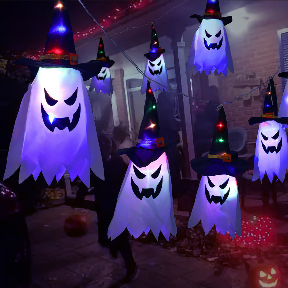 Halloween Ghost Lantern String Lights Holiday Decoration