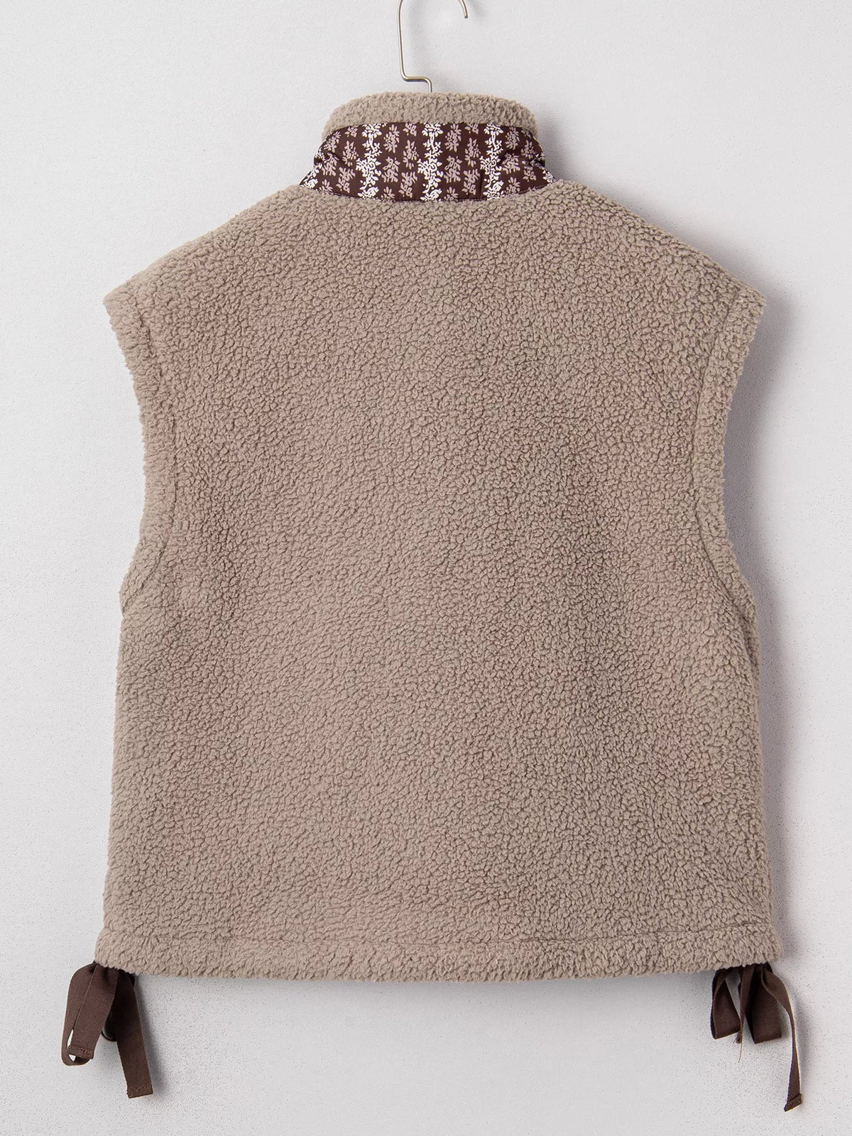 Side Bows Sherpa Fleece Vest