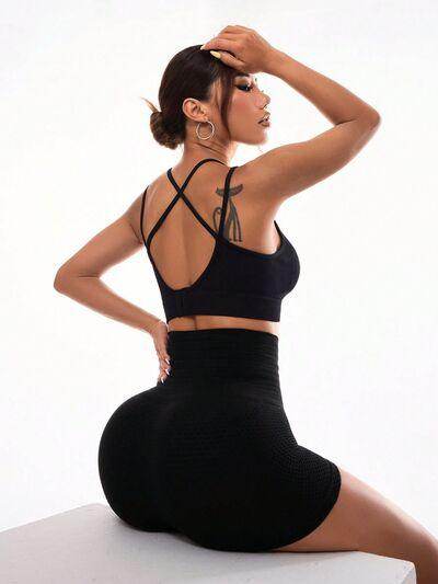 High Waist Active Shorts for Women with Stretchy Fit