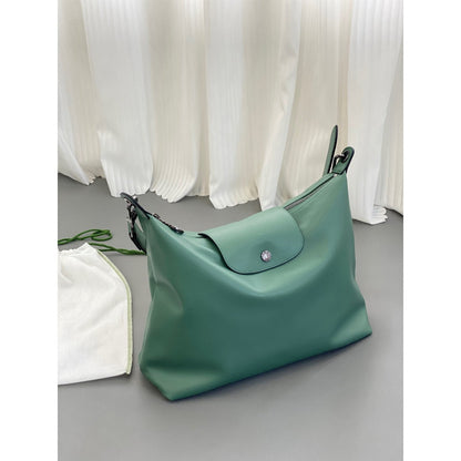Hobo shoulder bag, boho grey women&