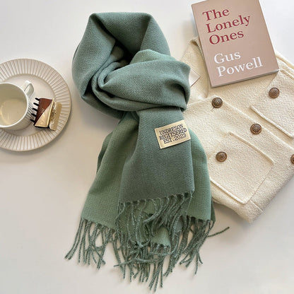 Double-sided Artificial Cashmere Scarf Women&
