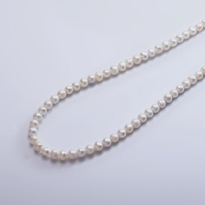 4mm AAA Round Freshwater Pearl 14-16 Inch Strand | WA-2503
