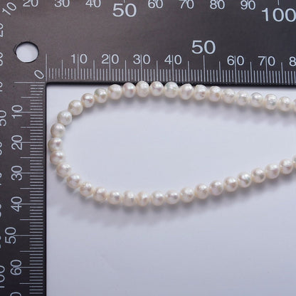 4mm AAA Round Freshwater Pearl 14-16 Inch Strand | WA-2503