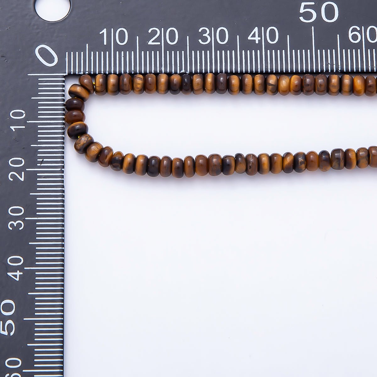 4mm Brown Tiger Eye Rondelle Natural Gemstone Bead Strand Finding | WA-01480