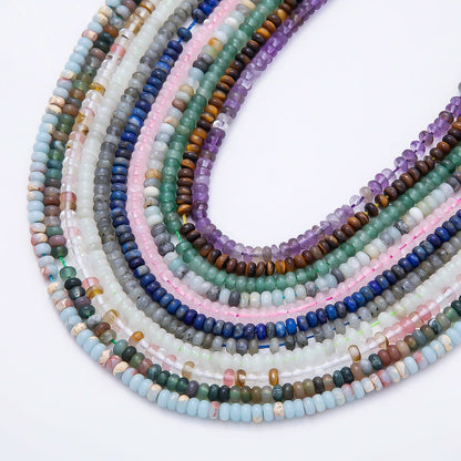 4mm Mini Rondelle Natural Gemstone Bead Strand Finding | WA-00043