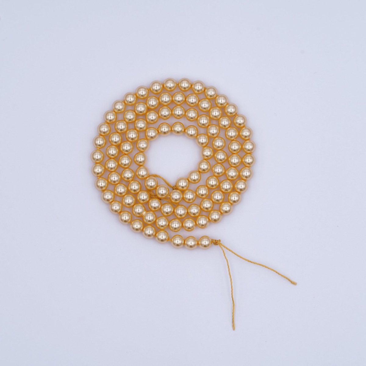 4mm Round White, Purple, Pink Shell Pearl Strand | WA-2987 ~ WA-3011