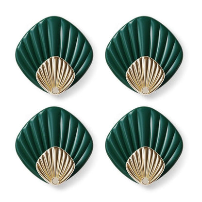4pcs Creative Shell Shape Wall Hanging Hook Punch-free Strong Adhesive Hook Bathroom Kitchen Wall-mounted Seamless Sticky Hook  Shell Hook Non-Punching Strong Adhesive Adhesive Hook Bearing Door Behind Wall Bathroom Kitchen Key Holder