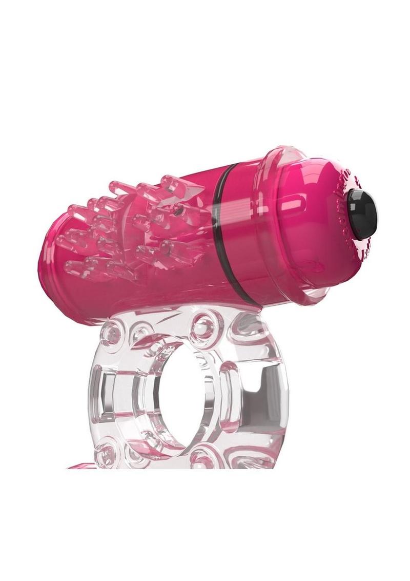 4T Double Wammy Silicone Dual Vibrating Couples Cock Ring