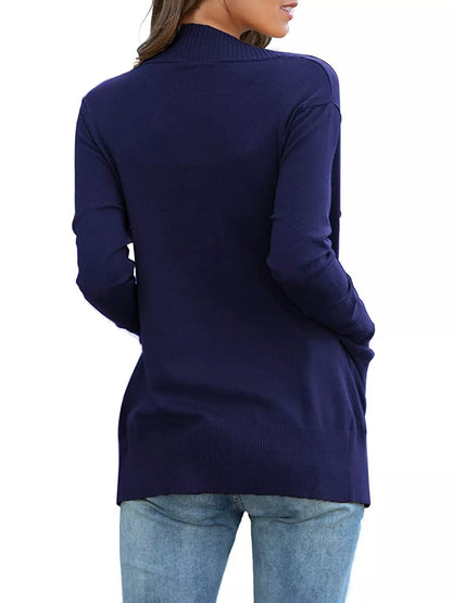 Open Front Knit Cardigan