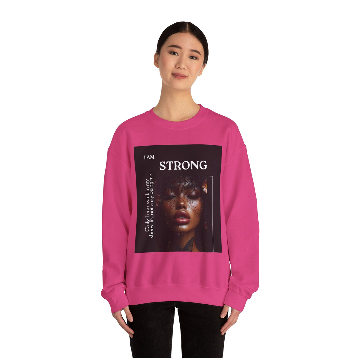 “I Am STRONG” Heavy Blend™ Crewneck