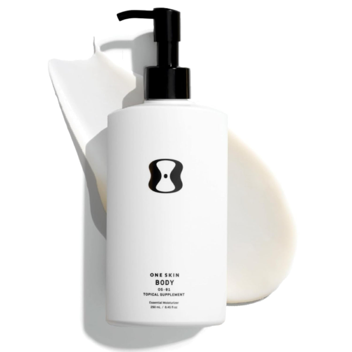 OneSkin BODY OS-01 Peptide Topical Supplement &amp; Skin Longevity Age Reversal Moisturizer | Safe for Sensitive Skin, Fragrance-Free, 250 mL / 8.45 oz