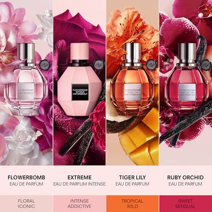 Viktor&amp;Rolf Flowerbomb Eau de Parfum - Warm Floral Perfume for Women 1.7 oz