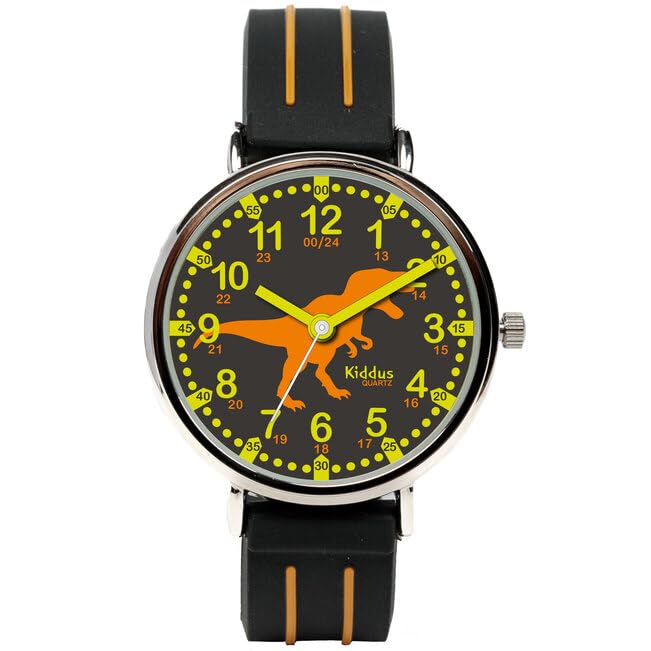 Kids Time Teacher Watch - Educational Analog Watch with Japanese Quartz Movement Ages 5-12