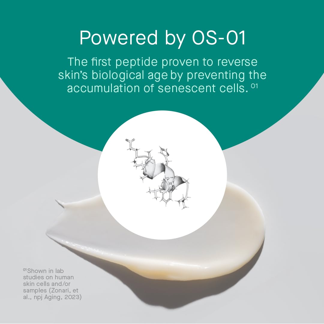 OneSkin BODY OS-01 Peptide Topical Supplement &amp; Skin Longevity Age Reversal Moisturizer | Safe for Sensitive Skin, Fragrance-Free, 250 mL / 8.45 oz
