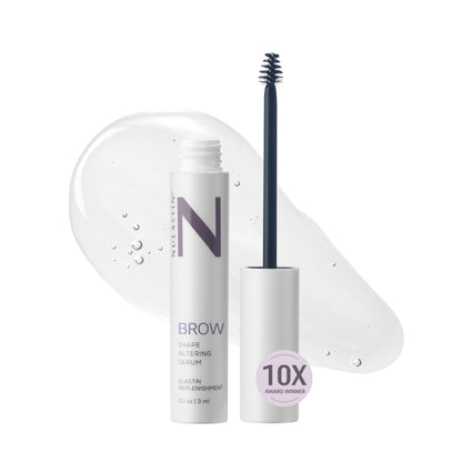 NULASTIN Shape Altering Eyebrow Serum - Brow Serum to Shape &amp; Define - Improves the Appearance of Sparse Eyebrows for a Fuller Look - Enriched with Hair-Strengthening Ingredients (0.1 Fl Oz)