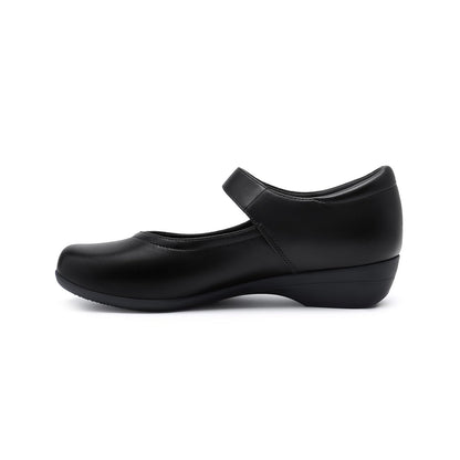 Mary Jane Flats for Women - Comfortable Round Toe Ballet Flats with Buckle Strap Work Shoes