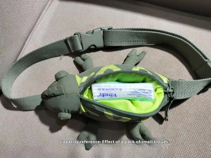 Cartoon Cute Green Lizard Bag Chameleon Children&