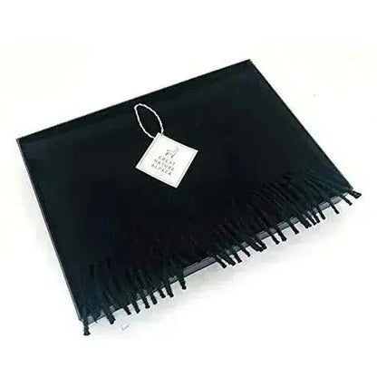 Great Natural Alpaca 100% baby alpaca scarf black color