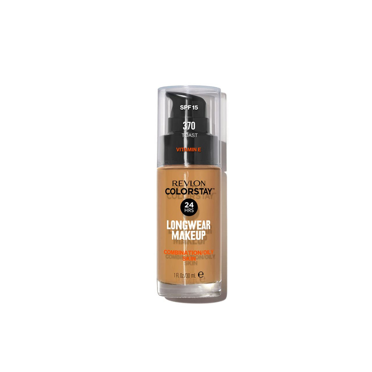 Revlon Liquid Foundation, ColorStay Face Makeup for Combination &amp; Oily Skin, SPF 15, Medium-Full Coverage with Matte Finish, 180 Sand Beige, 1 Fl Oz